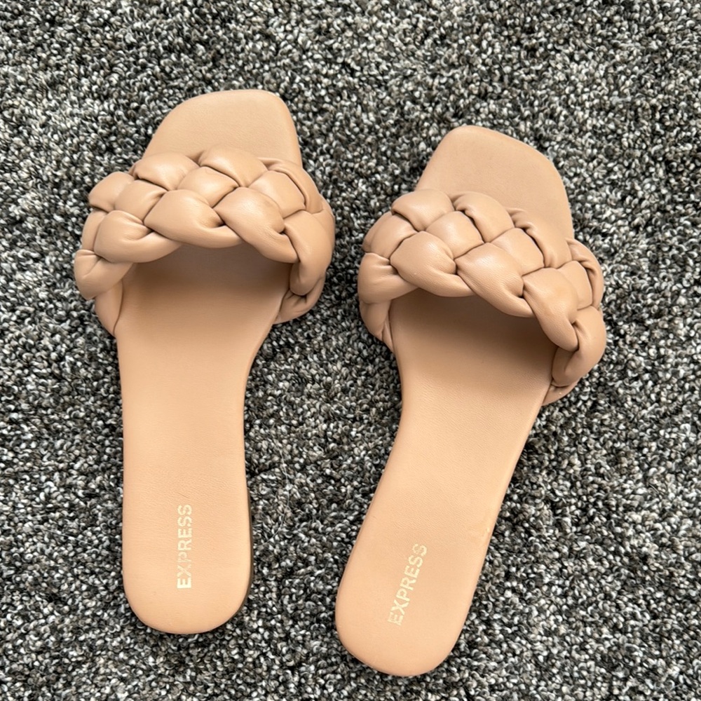 Express Braided Faux Leather Sandals